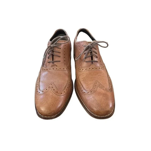 Cole Haan Grand Cambridge C12915 Brown Brogue Wingtip Oxfords Shoes Size 8.5‎ - Picture 1 of 8